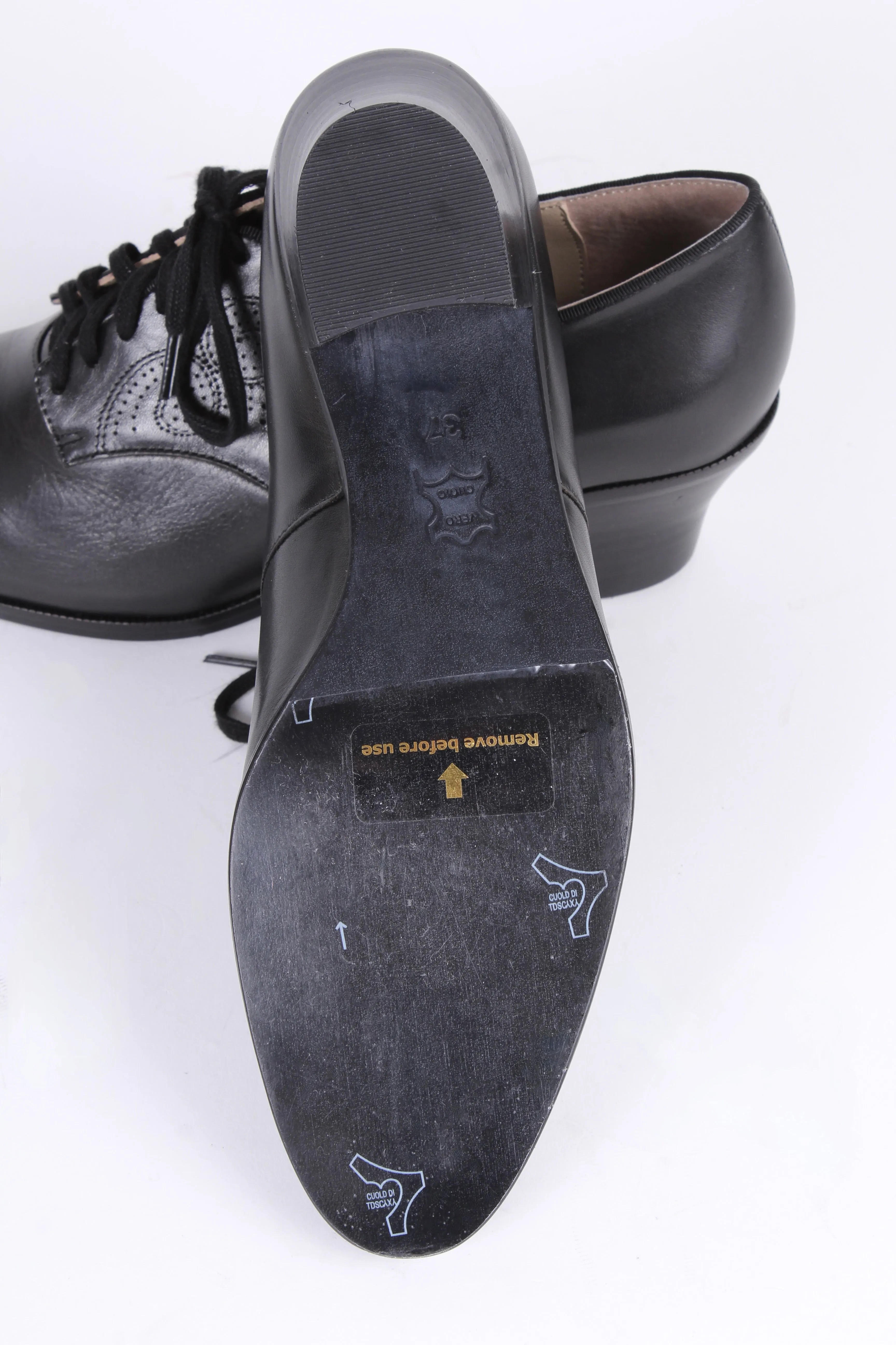 1930s everyday Oxford shoes, black, Juliette