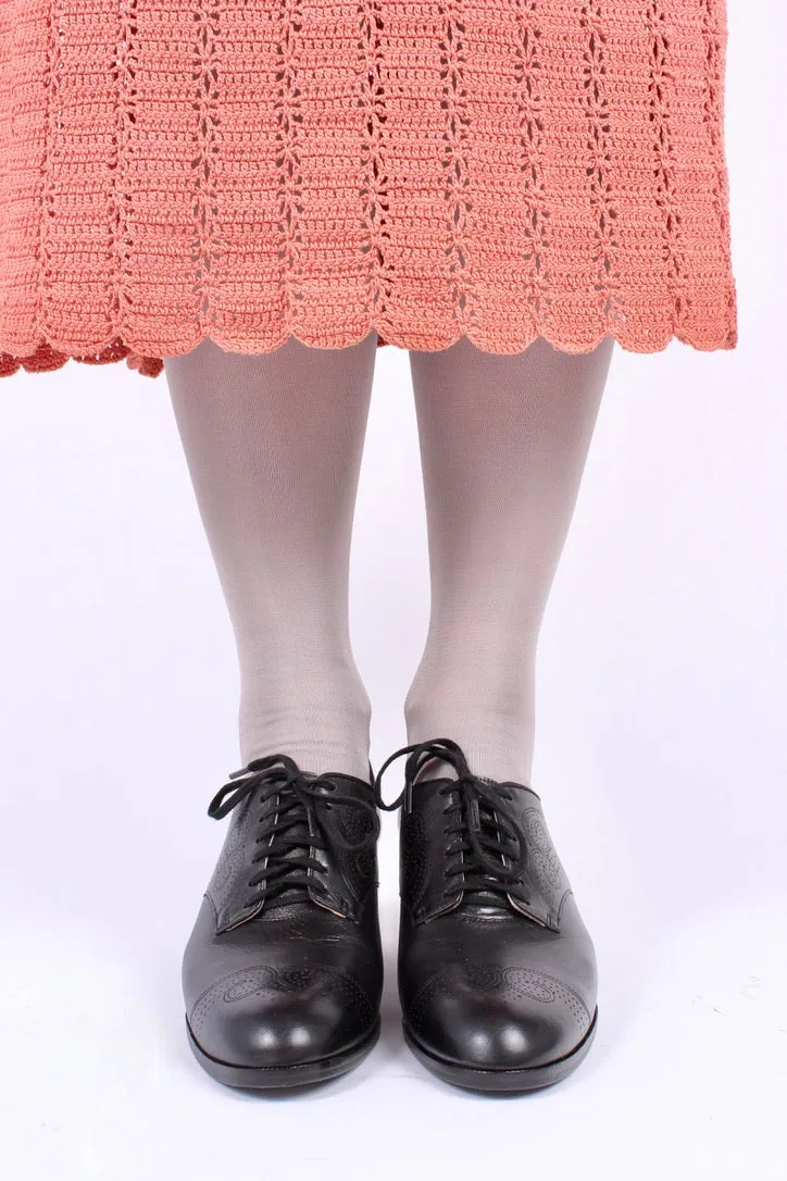 1930s everyday Oxford shoes, black, Juliette