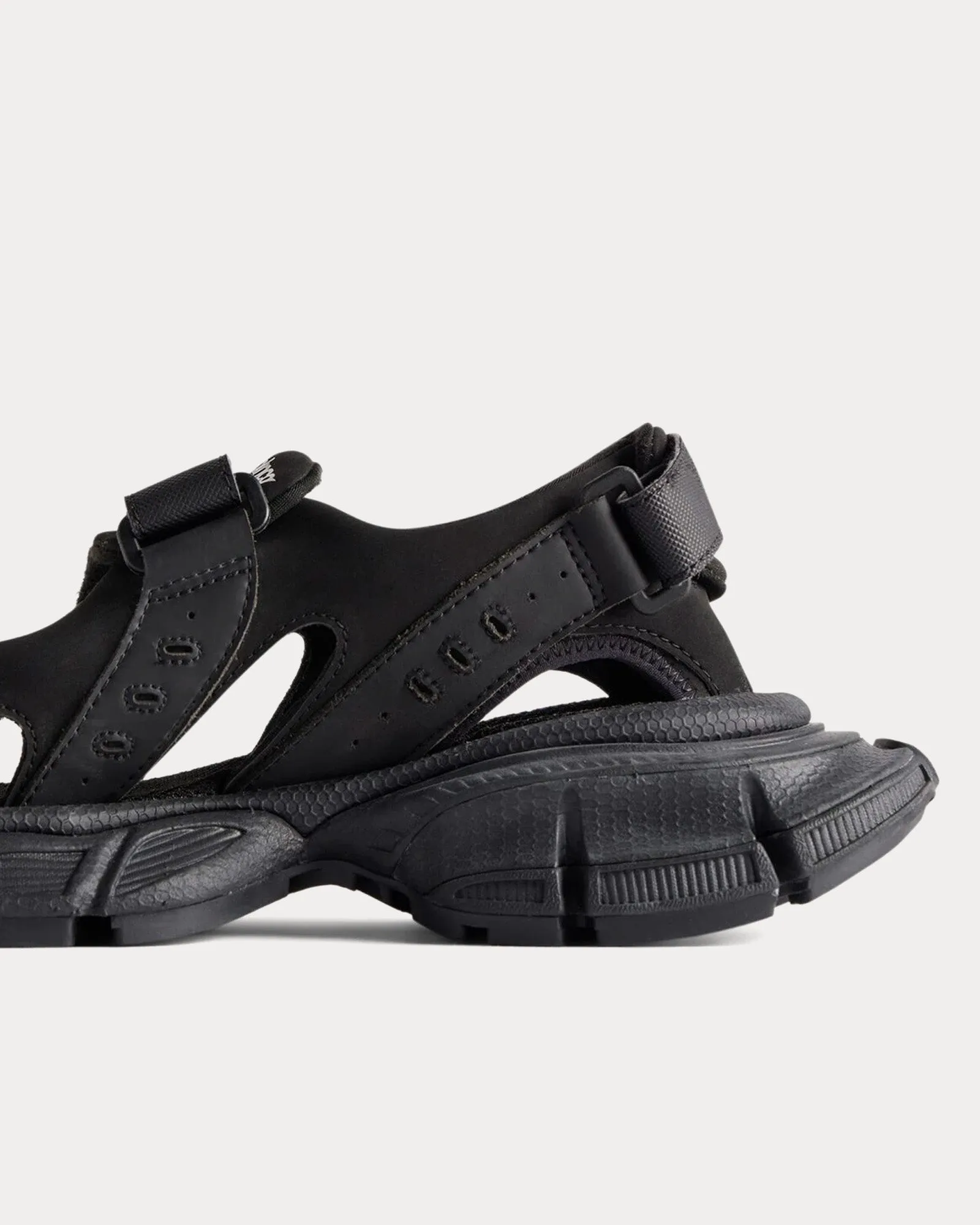 3XL Chunky Rubber Black Sandals