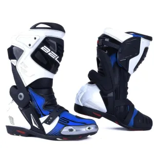 Bela Race Pro Motorcycle Racing Boots - Blue