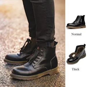 Black High Top Motorcycle Ankle Boots