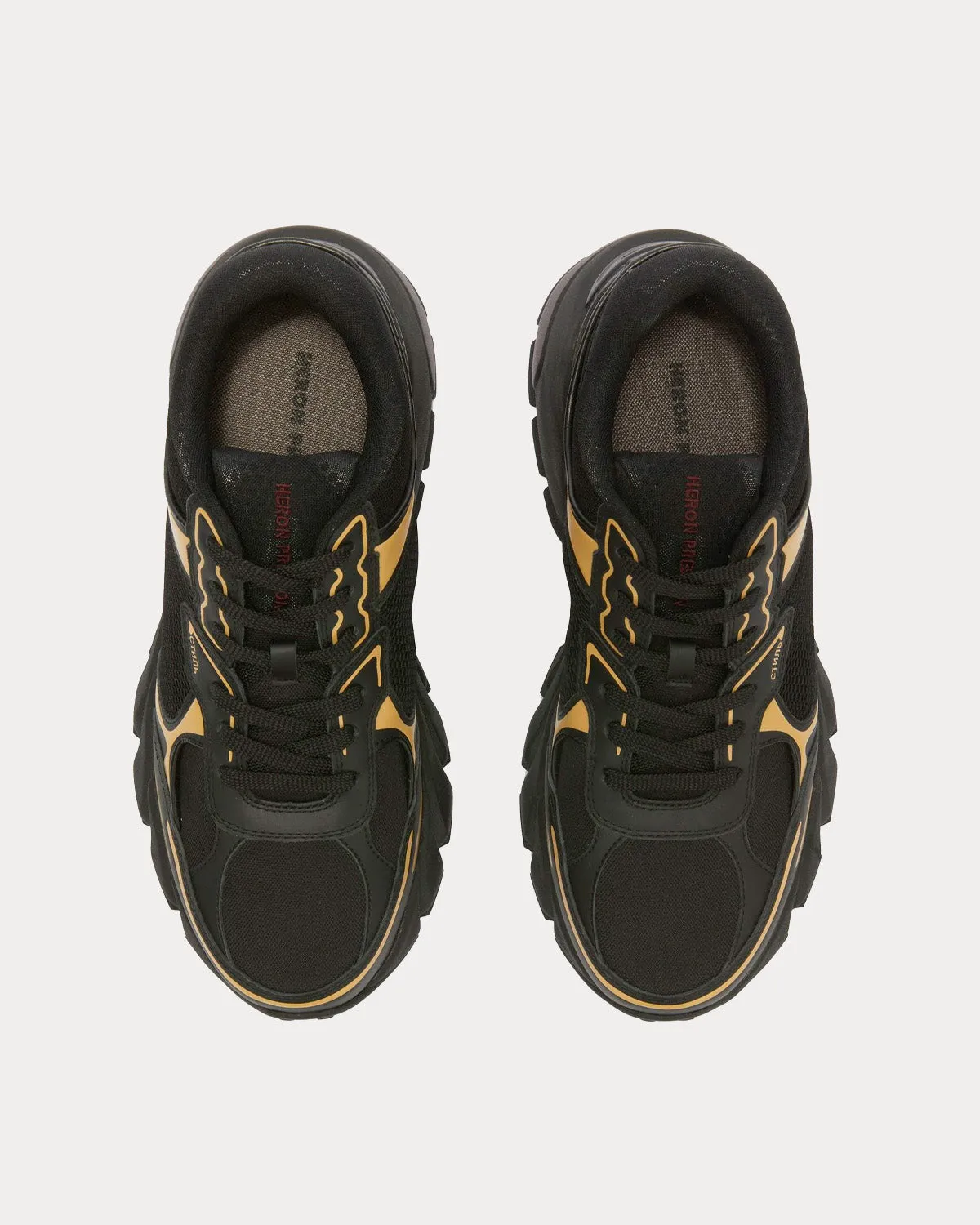 Block Stepper Black / Beige Low Top Sneakers