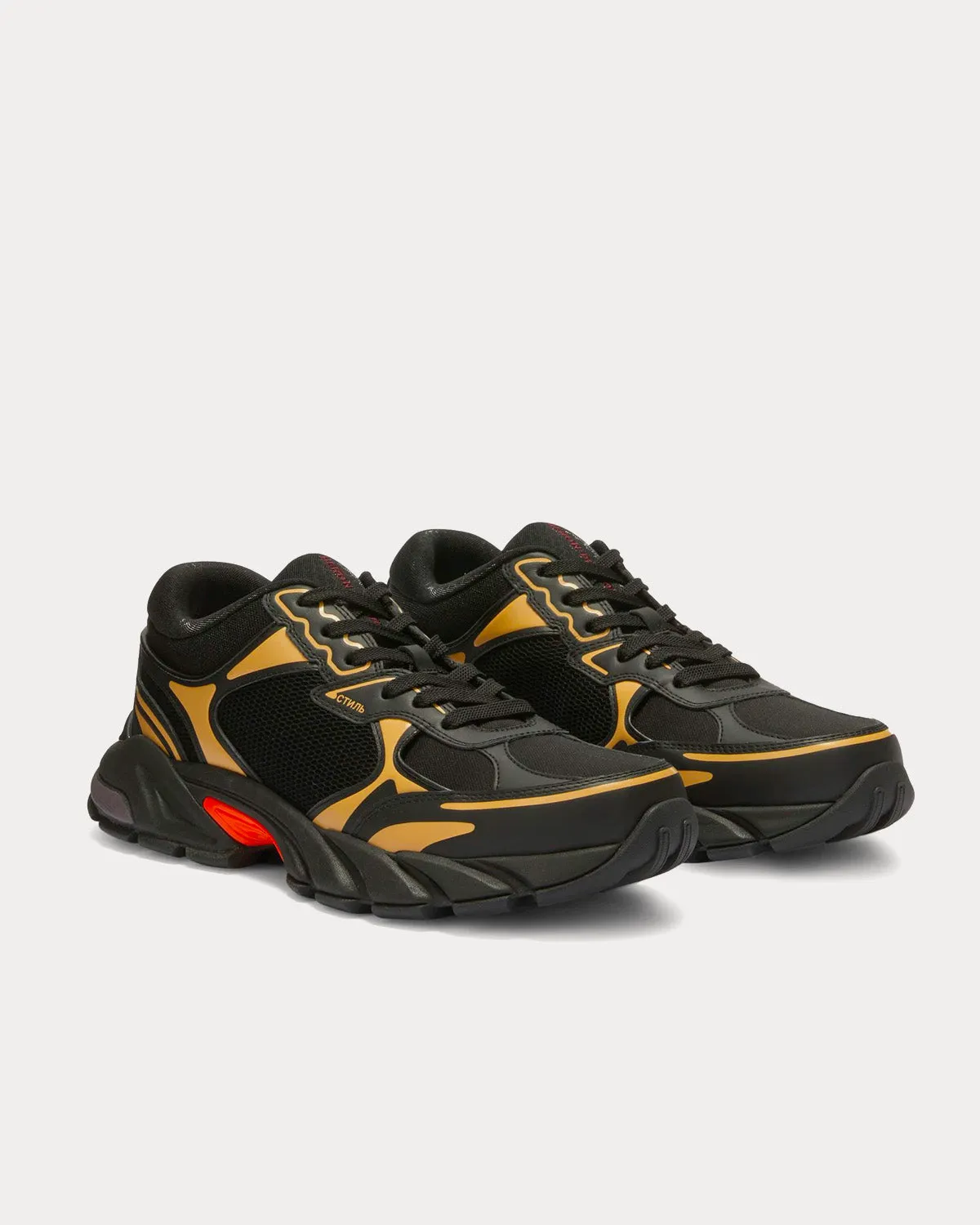 Block Stepper Black / Beige Low Top Sneakers