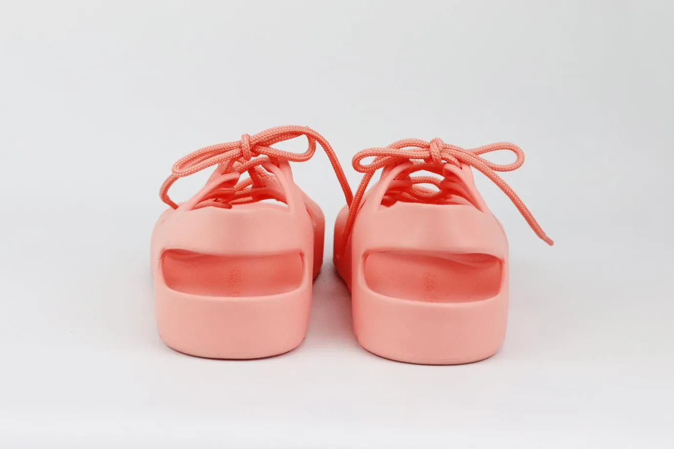 BOTTEGA VENETA JELLY LACE UP RUBBER SANDALS EU 38 UK 5 US 8