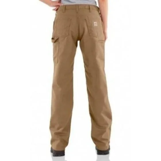 Carhartt Women's Pants Flame Resistant Carpenter Canvas Relaxed Fit
