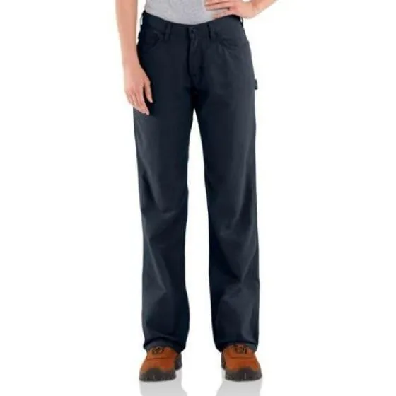 Carhartt Women's Pants Flame Resistant Carpenter Canvas Relaxed Fit