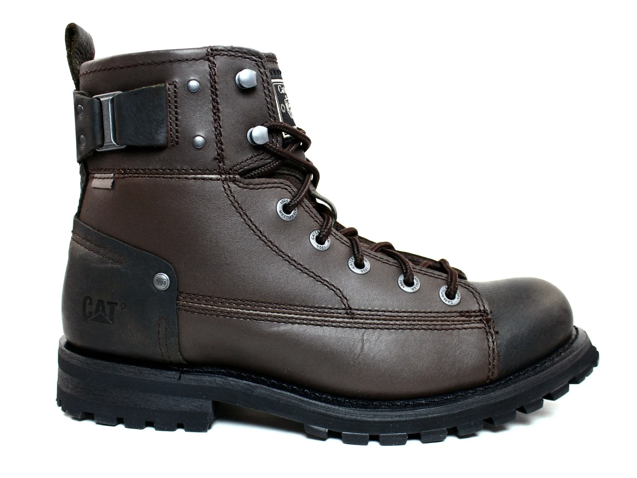Caterpillar Men's Brent Motorcycle Work Casual Olive Boots