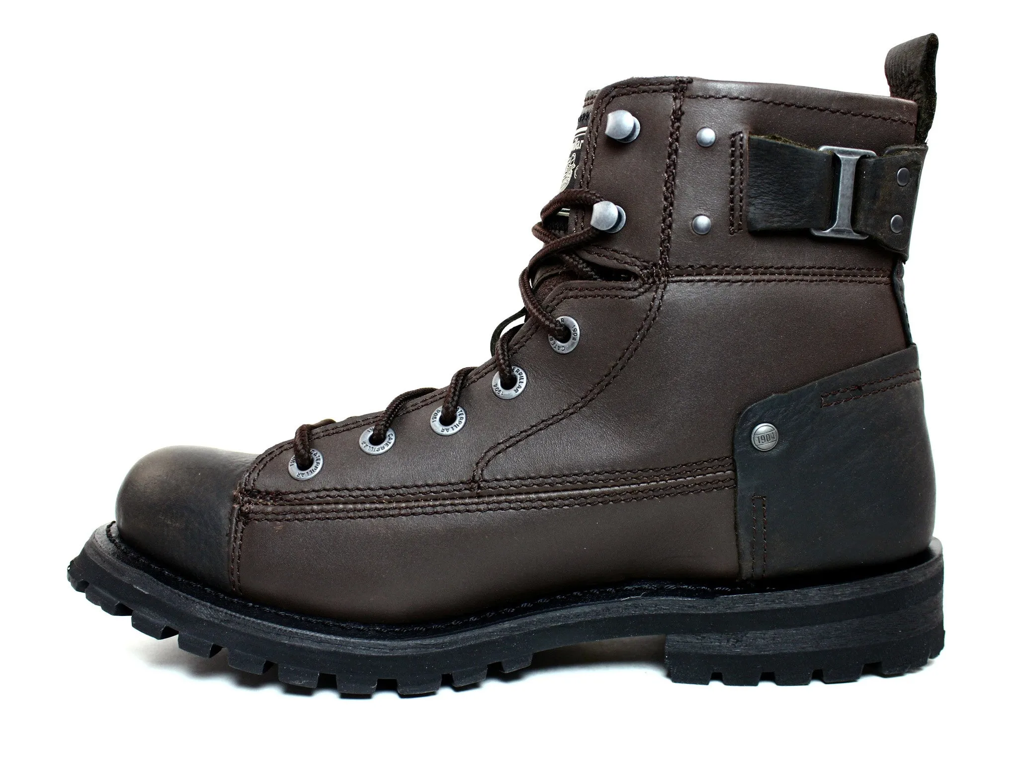 Caterpillar Men's Brent Motorcycle Work Casual Olive Boots