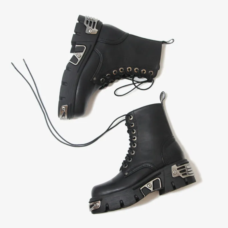 Celestial Charm Booties - England Style Lace-Up Boots by The Nevermore
