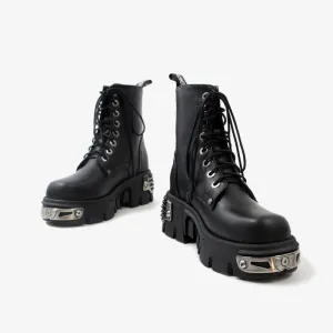 Celestial Charm Booties - England Style Lace-Up Boots by The Nevermore