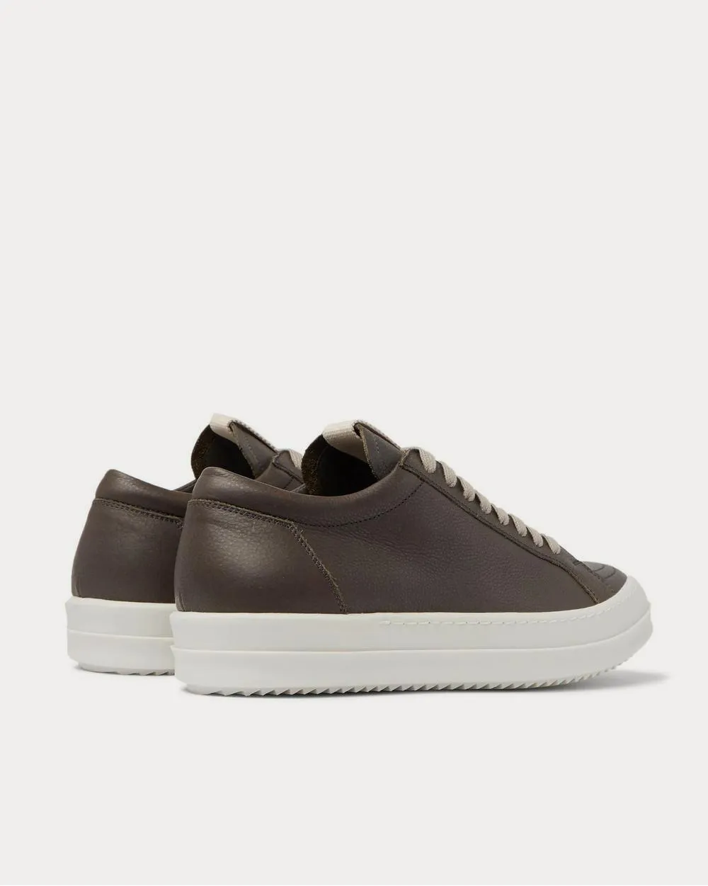 Grosgrain-Trimmed Leather  Gray high top sneakers