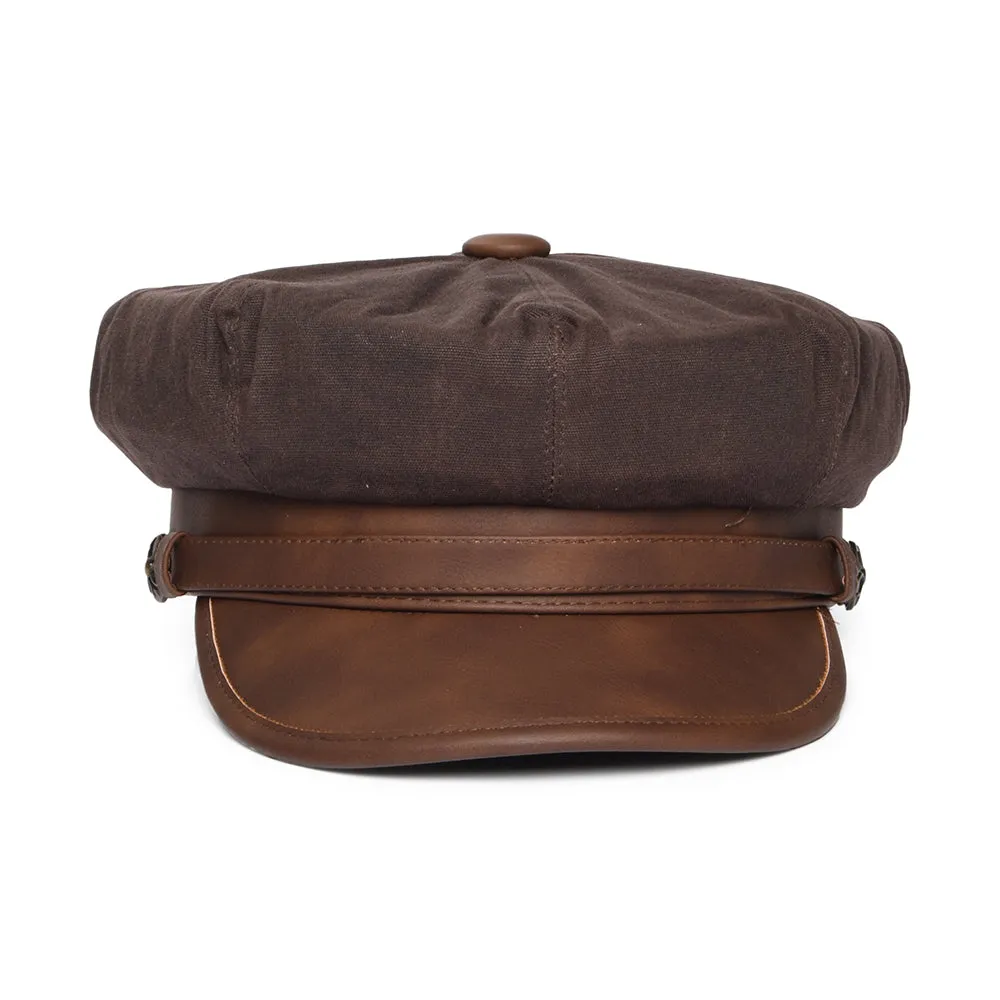 Jaxon & James Rebel Motorcycle Cap Brown Wholesale Pack