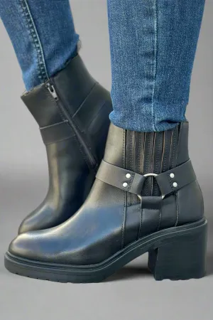 Jayden Motorcycle Booties - Black