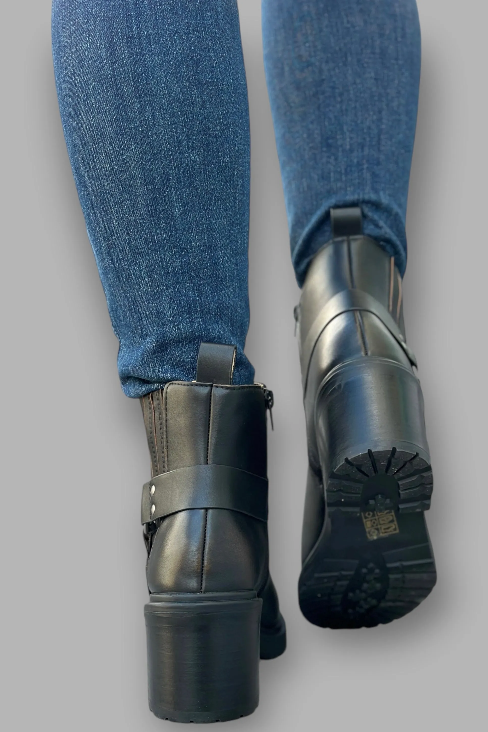 Jayden Motorcycle Booties - Black