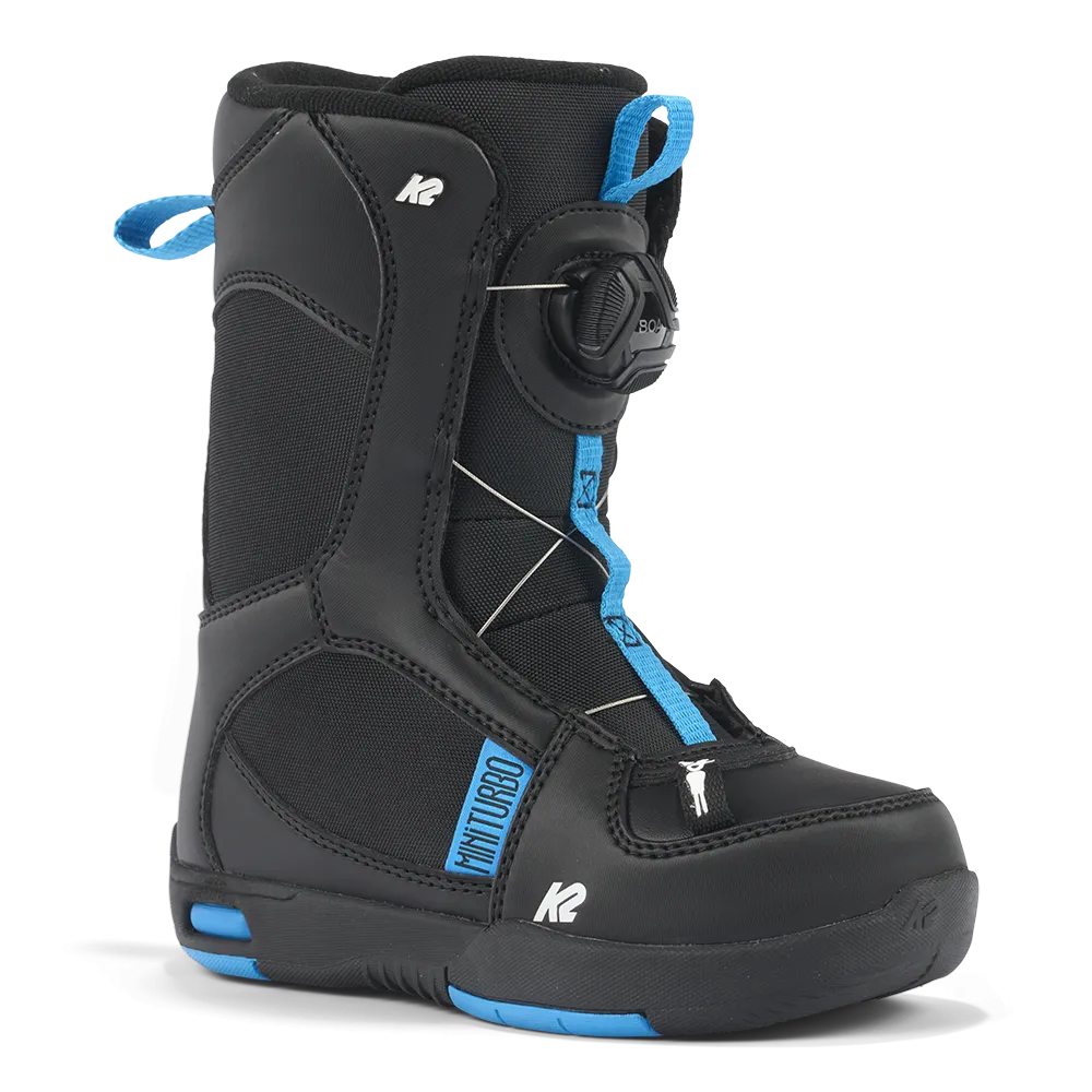 K2 Mini Turbo Kids Snowboard Boots in Black 2024
