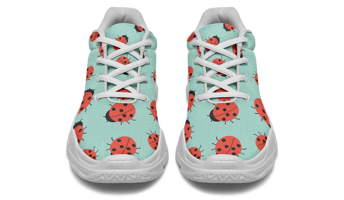 Lady Bug Pattern Chunky Sneakers