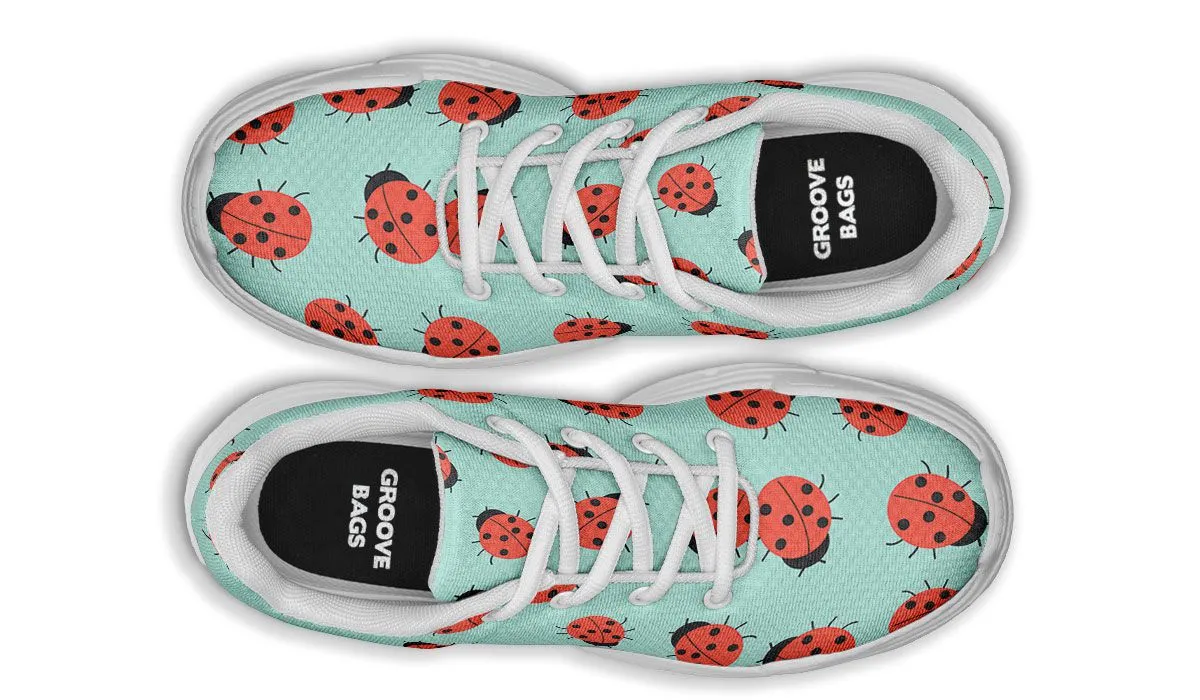 Lady Bug Pattern Chunky Sneakers