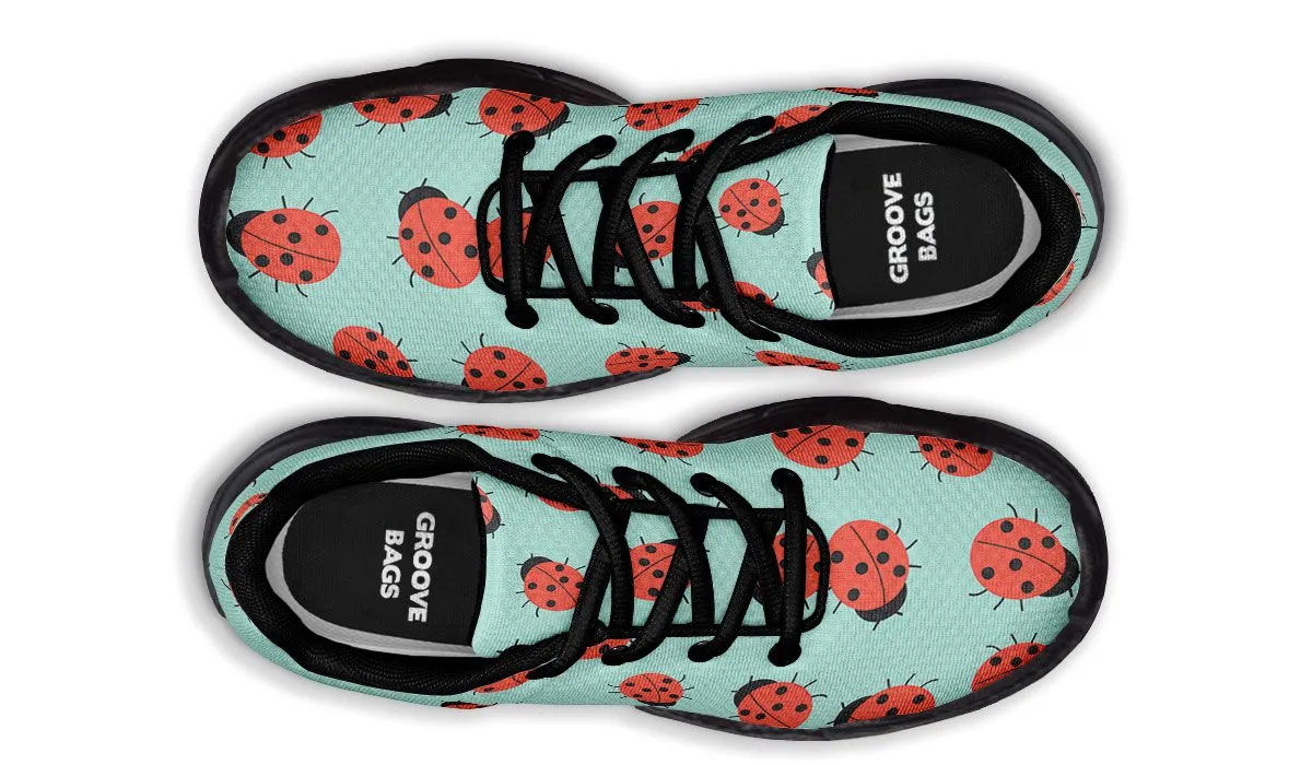 Lady Bug Pattern Chunky Sneakers