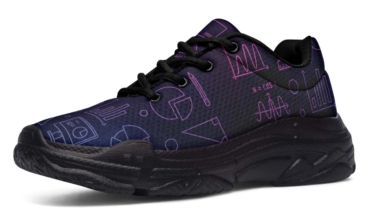 Math Chart Chunky Sneakers