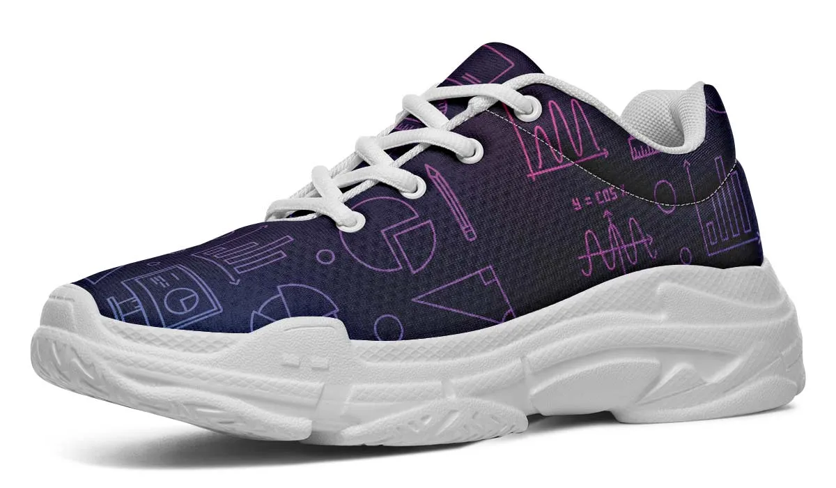 Math Chart Chunky Sneakers