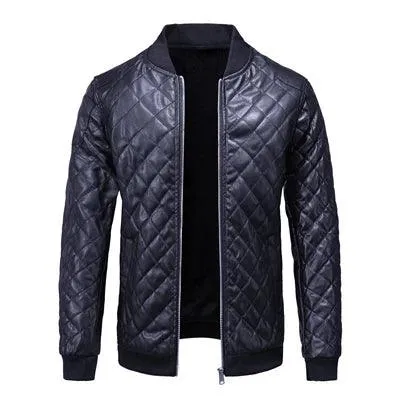 Maxulla Winter Men's PU Leather Jacket – Hip Hop Moto Biker Streetwear Coat