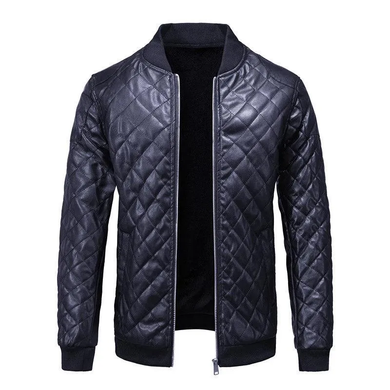Maxulla Winter Men's PU Leather Jacket – Hip Hop Moto Biker Streetwear Coat