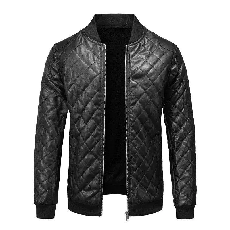 Maxulla Winter Men's PU Leather Jacket – Hip Hop Moto Biker Streetwear Coat