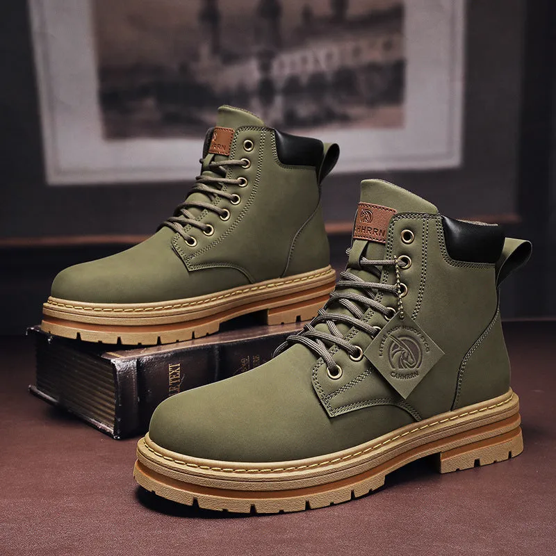 Men's Vintage Leather Work Boots