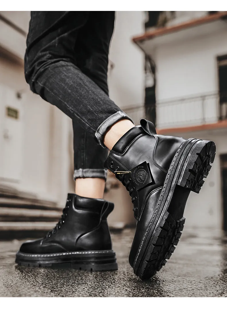 Men's Vintage Leather Work Boots