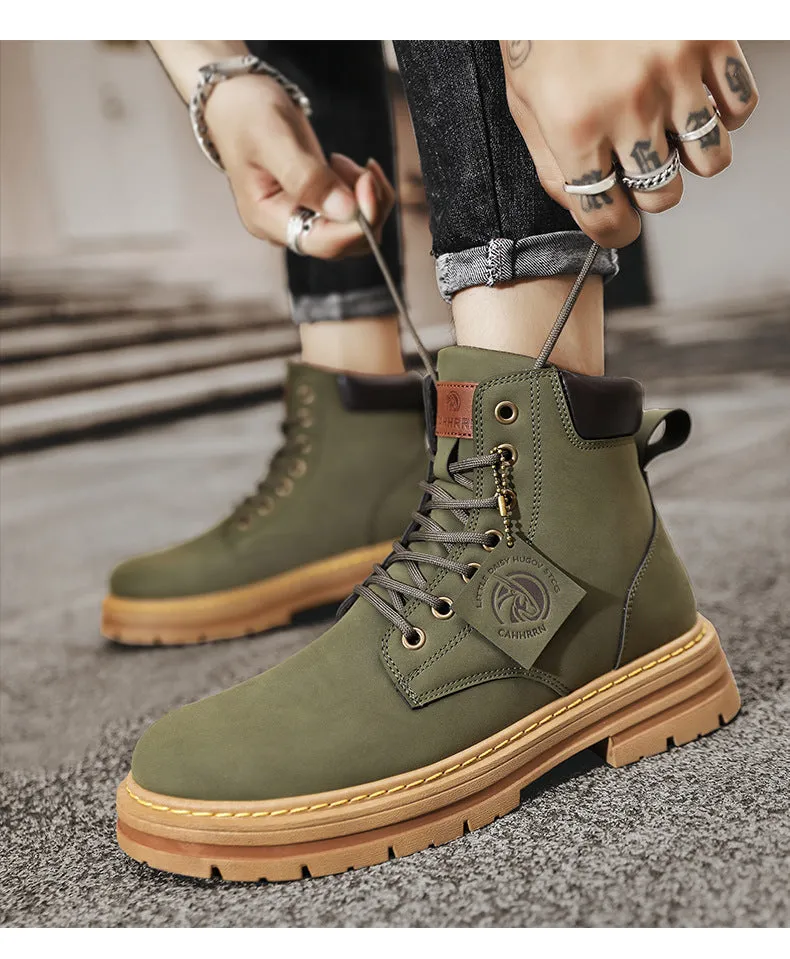 Men's Vintage Leather Work Boots