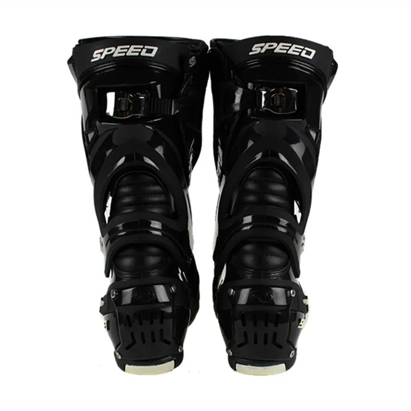 Microfiber Leather Motorcycle Boots
