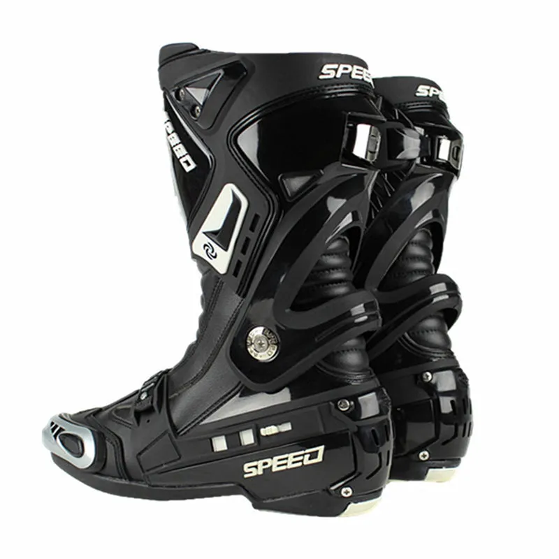 Microfiber Leather Motorcycle Boots