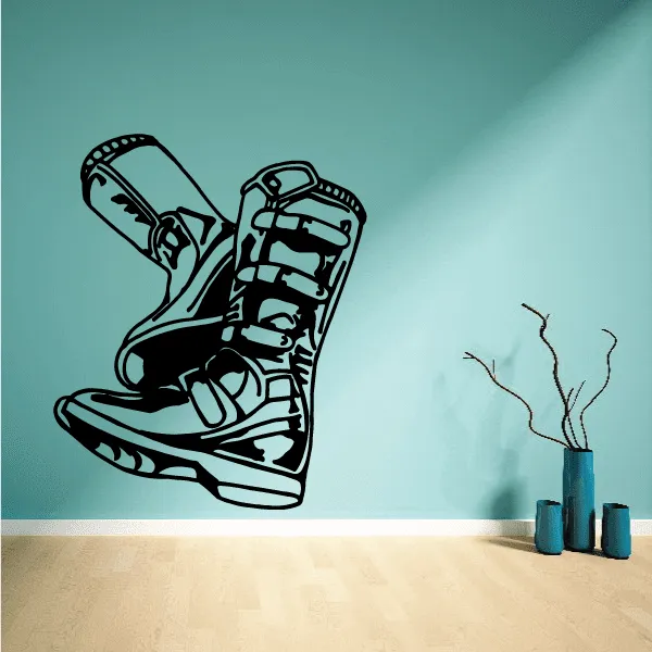 Pair Of Dirt Bike Boots Decal