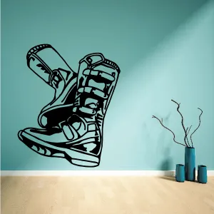 Pair Of Dirt Bike Boots Decal