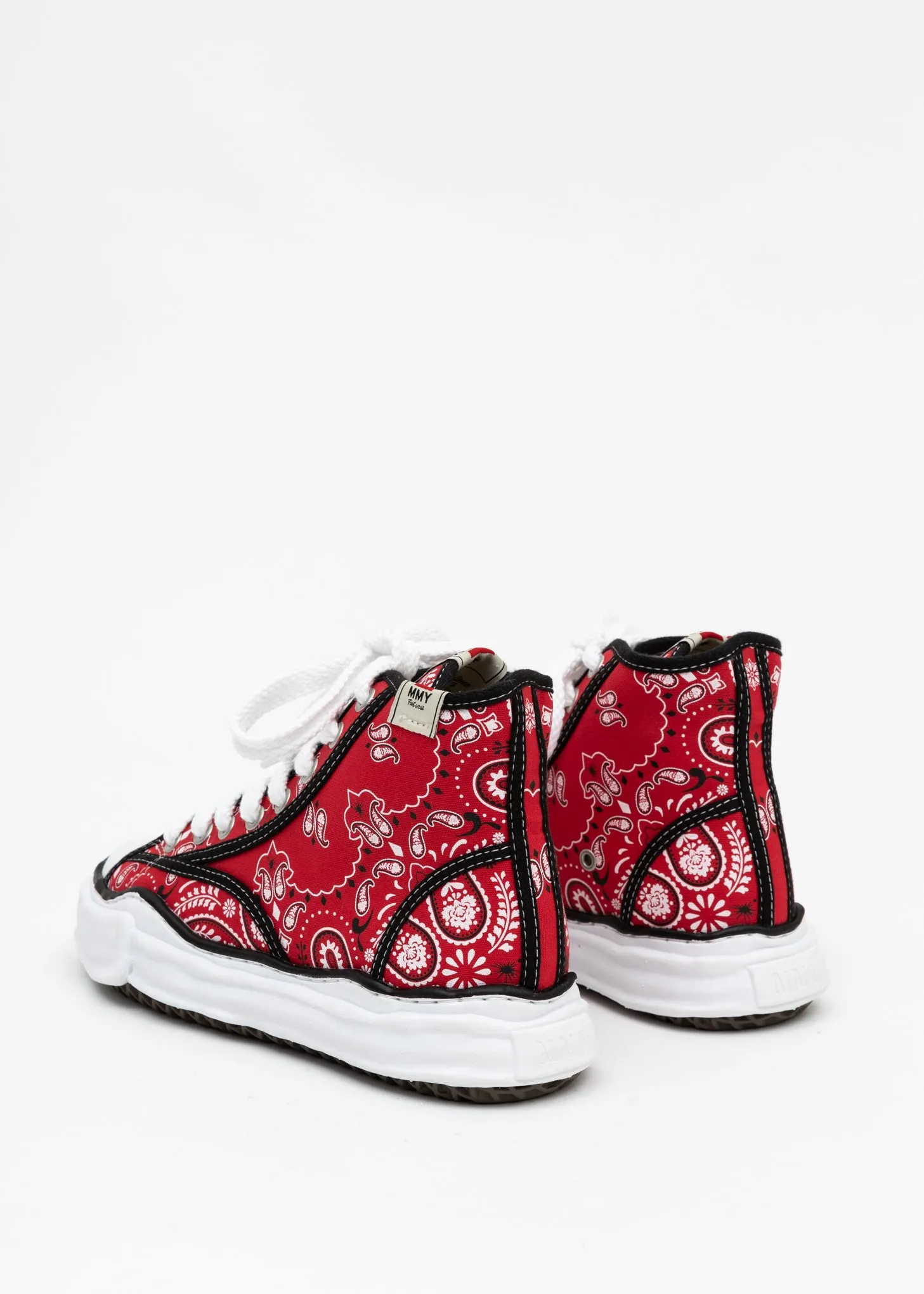 Red Original Sole Bandana Printed Canvas Sneaker (PETERSON HI)