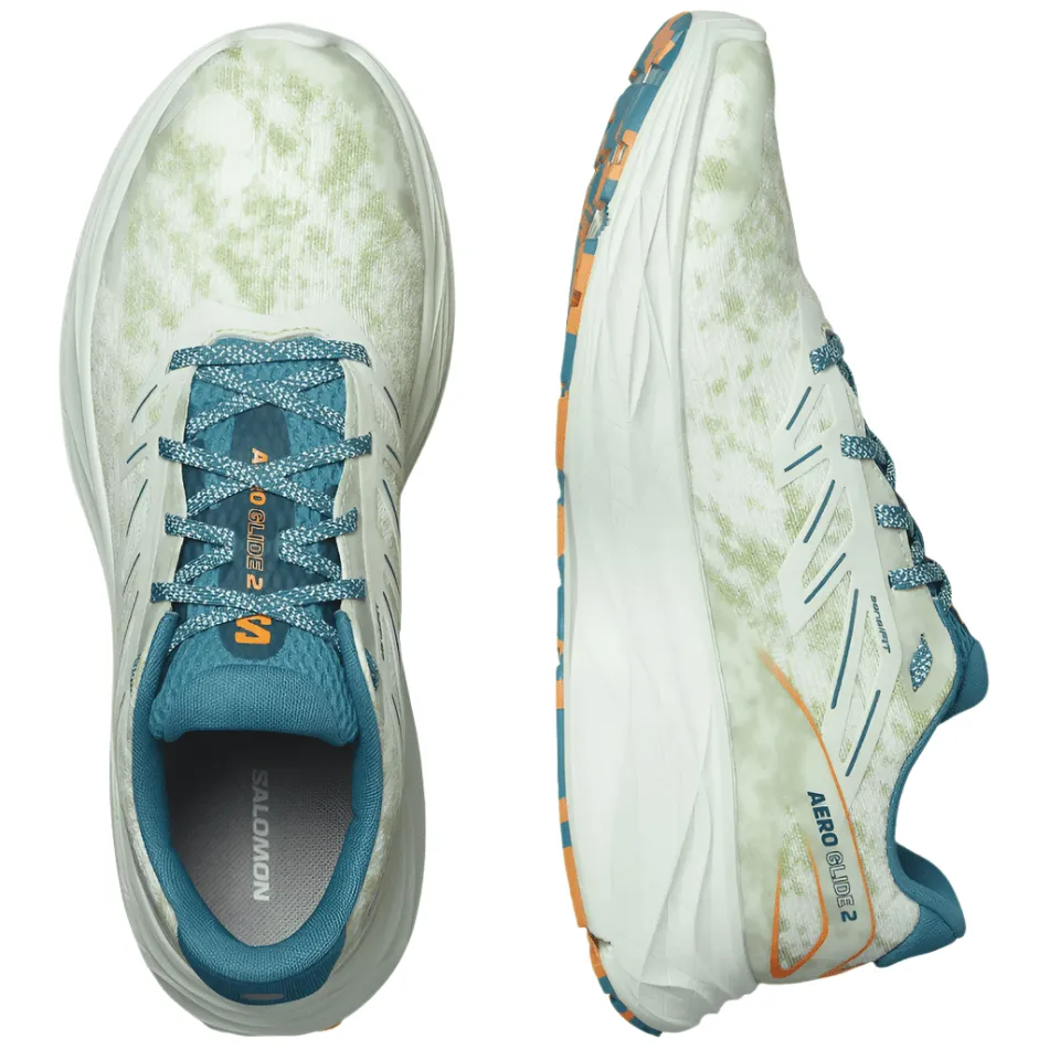 Salomon Men's Aero Glide 2 Running Shoes in Aqua/Tahitian Tide/Bird Of Paradise
