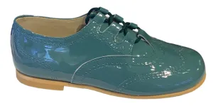 Shawn & Jeffery Jezabel Patent Leather Wingtip Design Oxford Shoe