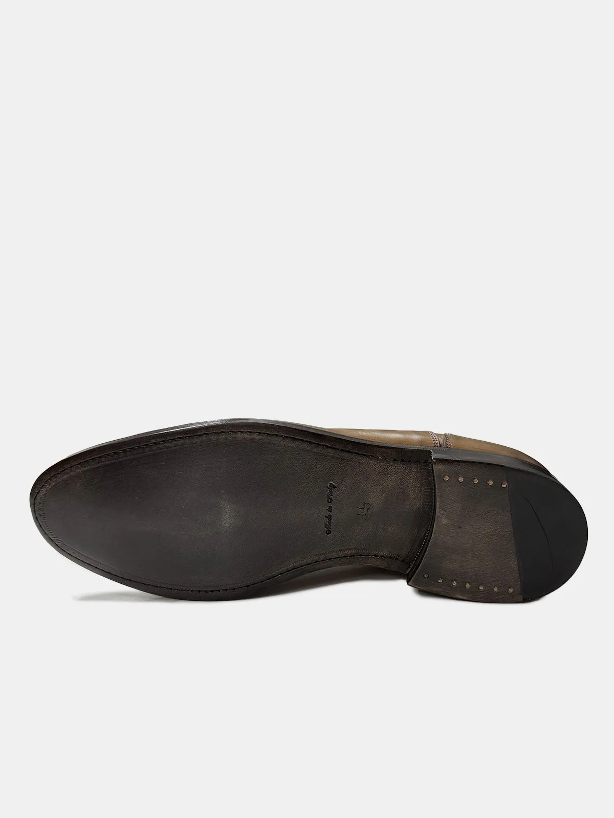 Tan Oxford Plain Tip Lace-up Shoe - Sample  - LUCKY LAST