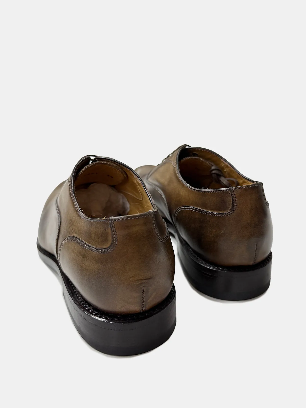 Tan Oxford Plain Tip Lace-up Shoe - Sample  - LUCKY LAST