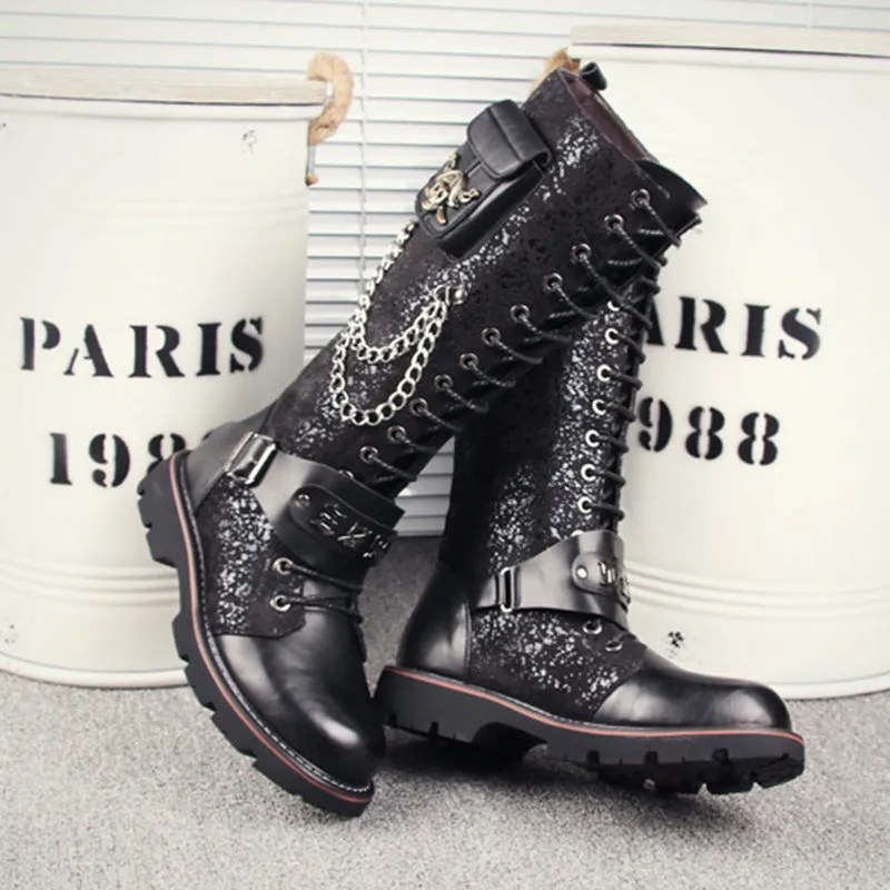 Tristan Moonbeam - Gothic Steampunk Riding Boots by The Nevermore