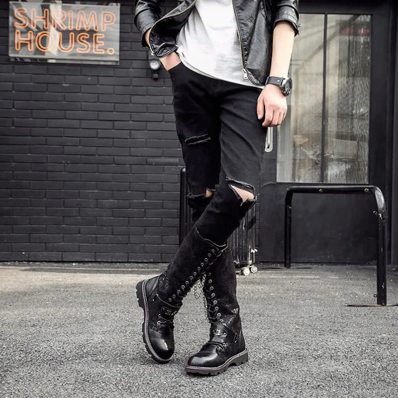 Tristan Moonbeam - Gothic Steampunk Riding Boots by The Nevermore