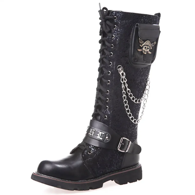Tristan Moonbeam - Gothic Steampunk Riding Boots by The Nevermore