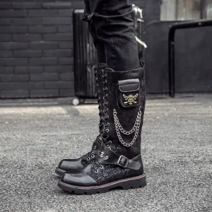 Tristan Moonbeam - Gothic Steampunk Riding Boots by The Nevermore