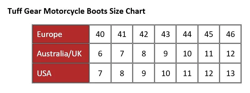 Tuff Gear Motorcycle Waterproof Sport Racing Boots - Racing 4