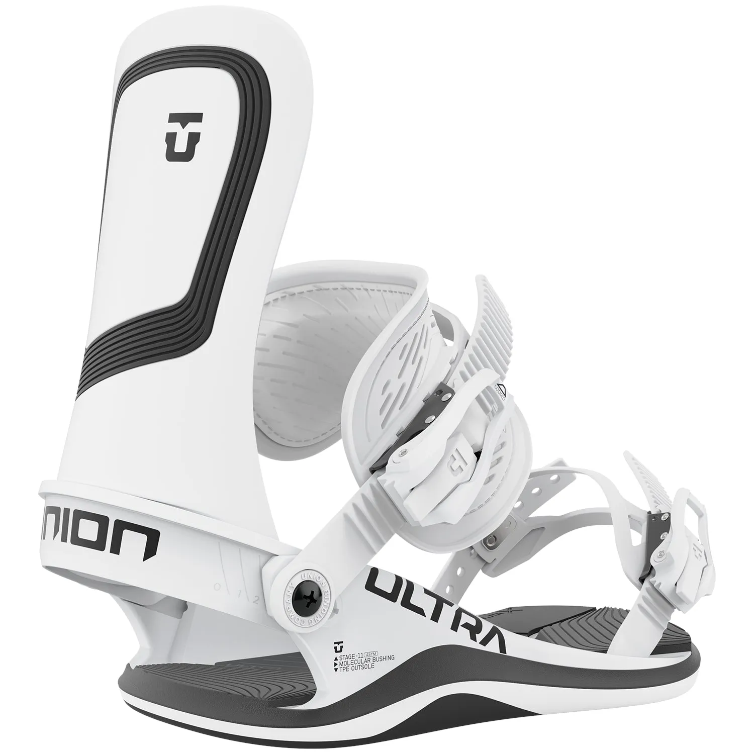 Union 2023 Ultra Snowboard Bindings - White