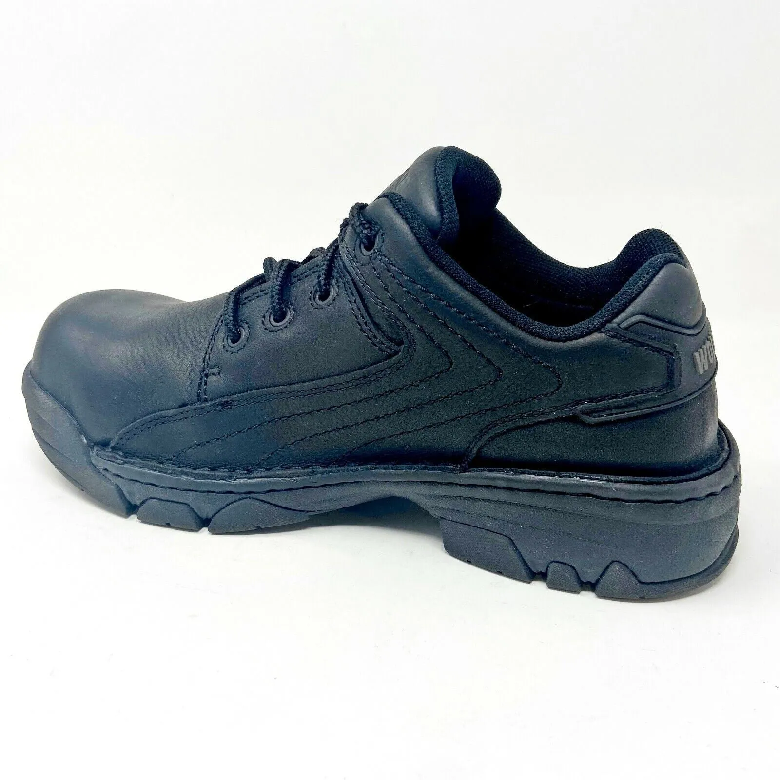 Wolverine Ayah Oxford Black Womens Wide Composite Toe Work Shoes W02675