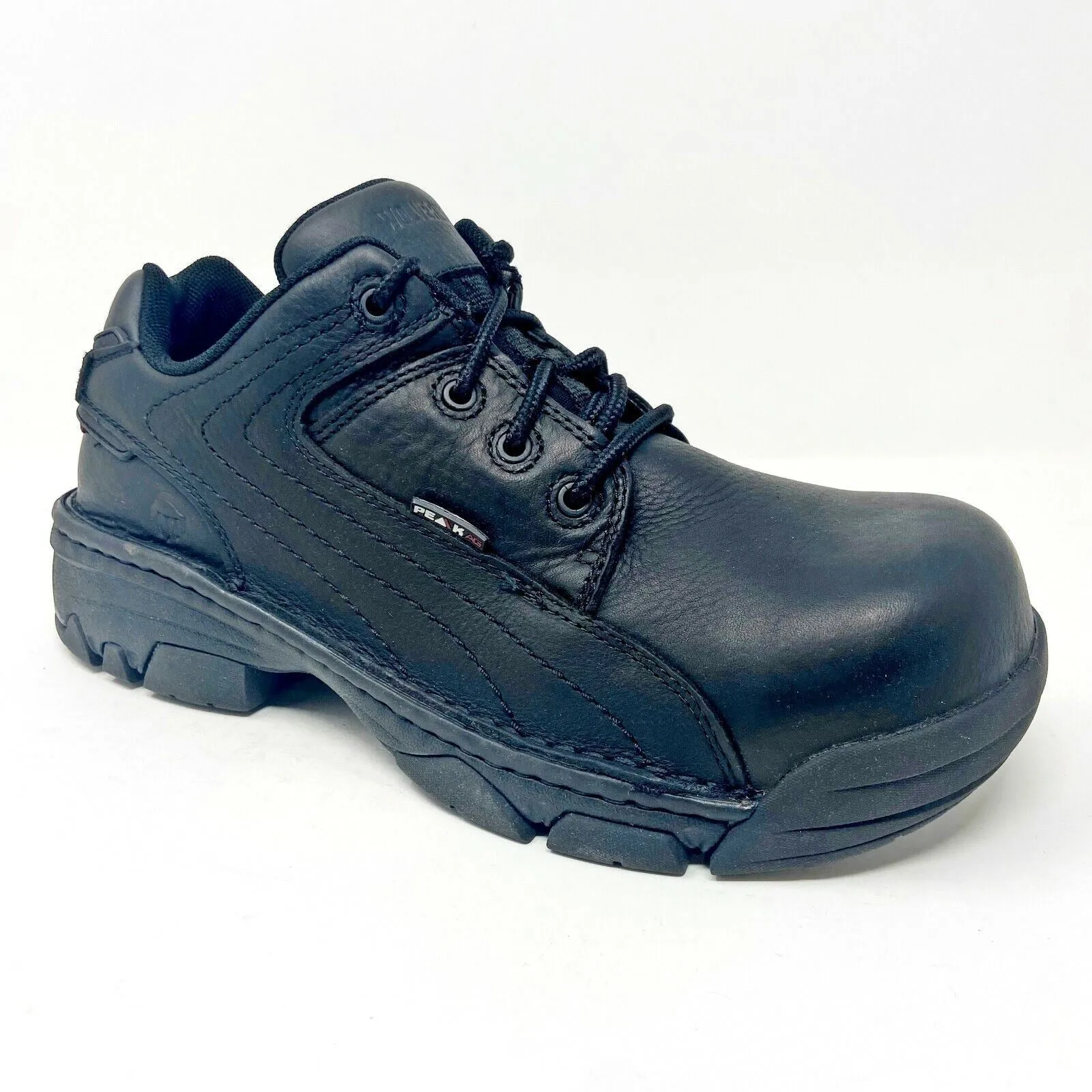 Wolverine Ayah Oxford Black Womens Wide Composite Toe Work Shoes W02675